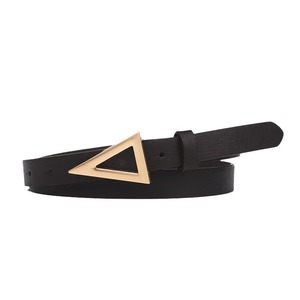 <span class=keywords><strong>Ceinture</strong></span> en <span class=keywords><strong>cuir</strong></span> pour <span class=keywords><strong>femme</strong></span>, style coréen, <span class=keywords><strong>tendance</strong></span>, décontractée, triangle, avec boucle en alliage - Product Image 3