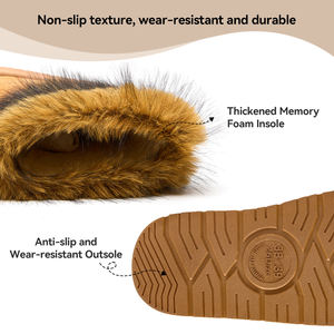 <span class=keywords><strong>Bottes</strong></span> de neige pour femmes, d'hiver, en daim, doublées de fourrure, imperméables, antidérapantes, plateforme, <span class=keywords><strong>bottes</strong></span> de neige à la cheville pour femmes - Product Image 2