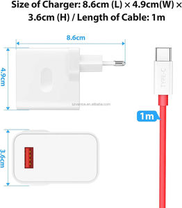 Para <span class=keywords><strong>Oneplus</strong></span> Warp Charger 30W EU/US Adaptador <span class=keywords><strong>de</strong></span> pared 6A Usb Tipo C Cable para One Plus 1 + 9 9R 9RT 8 8T <span class=keywords><strong>7</strong></span> 7T <span class=keywords><strong>Pro</strong></span> 10Pro Ace Nord N10 - Product Image 6
