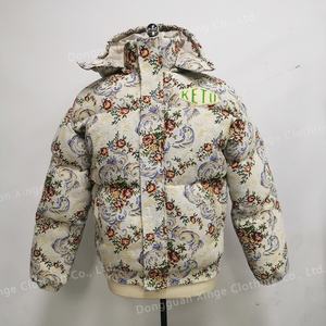 Veste d'hiver matelassée surdimensionnée pour homme, style puffer brillant, avec capuche, design personnalisé et rembourrage épais - Product Image 1