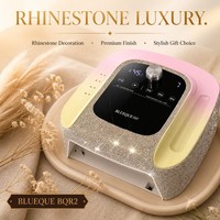 Lampe à ongles UV LED 2-en-1 OEM et perceuse 45000 tr/min rechargeable avec écran LCD, équipement professionnel pour strass, vente en gros