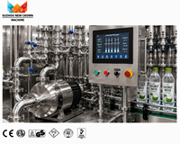 Machine de remplissage automatique de boissons à base d'eau de coco en bouteille PET, capacité de 200 ml à 2000 ml, équipement de production à haute efficacité
