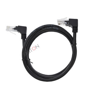 Câble <span class=keywords><strong>Ethernet</strong></span> RJ45 à paires torsadées, coudé à 90 degrés, cordon de raccordement LAN, OEM - Product Image 1