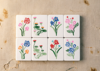 Mahjong américain de luxe en acrylique à 3 couches, 160 tuiles, avec texture sculptée de jade vert et motifs floraux et d'oiseaux, jeu de société personnalisé pour divertissement et fêtes