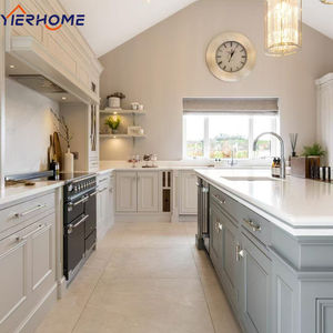 Armoires de cuisine blanches en <span class=keywords><strong>bois</strong></span> massif au prix d'usine | Meubles de cuisine d'appartement sur mesure-Approvisionnement en - Product Image 3