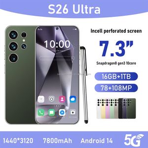 Smartphone 2025 S26 Ultra 5G Android 13 avec processeur Deca Core, écran HD de <span class=keywords><strong>7</strong></span>,3 pouces, caméra arrière 108MP, double SIM et batterie 8000mAh - Product Image 3