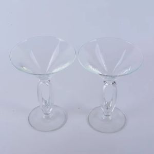 Personnalité créative Triangle cristal Martini fait à la main haut pied Cocktail tasse gobelet à vin pour Transparent 200ml - Product Image 4