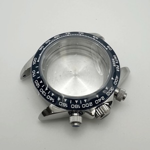 Pièces de montre modifiées : Lunette en céramique et acier inoxydable, compatible avec le mouvement à quartz chronographe VK63 - Product Image 6