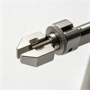 Étau de montage de mouches usiné CNC de précision, étau de montage de mouches en métal sur mesure pour la fabrication de leurres de pêche, mâchoires en acier trempé, base rotative - Product Image 2