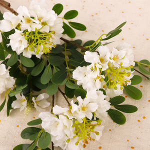 Flores Artificiales de Plumbago Azul, de Plástico, Seda Suave, PVC, Alta Simulación, Decoración para Bodas, Accesorios para Interiores - Product Image 2