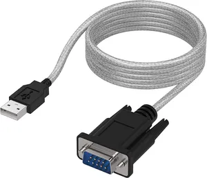 高兼容WIN10多产PL2303 FTDI芯片FT232RL USB至RS232 DB9适配器串行转换器SBT-USC6K电缆