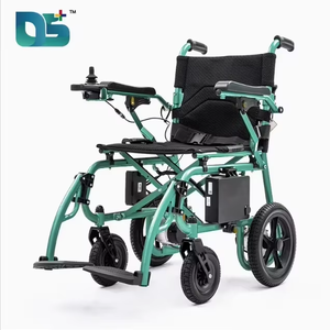 Sgancio Rapido Sportivo in Alluminio 360 °   Sedia a Rotelle Elettrica Pieghevole Leggera in Lega di Alluminio con Controller Joystick e Motore 250W*2 - Product Image 1