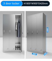 Armoire autoportante en acier inoxydable, étanche et antirouille, pour cuisine, salle de bain, buanderie