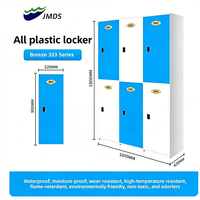 JMDS-402 Étagère réglable, imperméable, durable, écologique pour les spas, les centres de bains thermaux, casier en plastique PVC/ABS à 2 compartiments