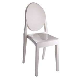 Sillas de Comedor Modernas Apilables para Adultos, de Plástico Transparente Rosa, sin Brazos, para Restaurantes, Hoteles y Banquetes - Product Image 3