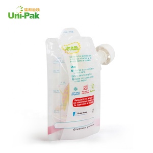 BPA Free Custom stampate buste ricaricabili per beccuccio per bambini biologici fatti in casa cibo per bambini con cerniera riutilizzabile - Product Image 3