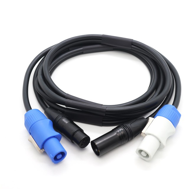 Customizable 3/5-Pin XLR+DMX Audio Stage Lighting Power Composite Cable Ohm Male Female Audio Signal Combination for Power