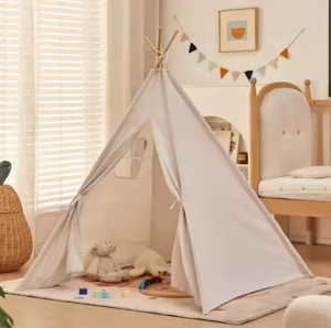 Tente de jeu pour enfants <span class=keywords><strong>rose</strong></span> <span class=keywords><strong>et</strong></span> blanche en gros, <span class=keywords><strong>tipi</strong></span> pour garçons <span class=keywords><strong>et</strong></span> filles, tente de jeu d'extérieur <span class=keywords><strong>et</strong></span> d'intérieur pour coin lecture <span class=keywords><strong>et</strong></span> cachette pour tout-petits - Product Image 4
