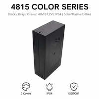 Boîtier de batterie marin solaire étanche en ABS/PC personnalisé 4815 48V 51.2V, vide, noir/gris/vert, pour pack de cellules 18650