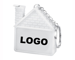 Cinta Métrica Promocional con Forma de Casa Personalizada, Producto de Recuerdo con Logotipo para Llavero - Product Image 1