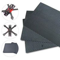 Lembaran/Pelat Serat Karbon 3K Grosir 1mm 2mm 3mm 5mm Papan Serat Karbon CNC Ukuran Kustom Twill Matte untuk Drone Robot OEM