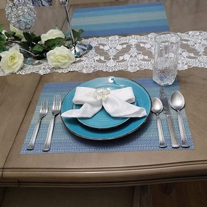 Customized Non Slip Plastic Place <strong>Mats</strong> Set 4 Washable PVC <strong>Placement</strong> <strong>Mats</strong> for Dining <strong>Table</strong> - Product Image 5