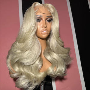 <span class=keywords><strong>Parrucche</strong></span> frontali in pizzo <span class=keywords><strong>biondo</strong></span> <span class=keywords><strong>platino</strong></span> 100% capelli vergini vietnamiti - Product Image 2