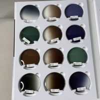 Lentilles optiques teintées vertes CR39, fabrication directe d'usine, 25% de transmission de la lumière, lentilles de lunettes de soleil avec protection UV |    pour lunettes de soleil