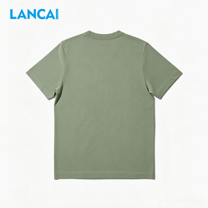 Lancai Wholesale Blank T <b>Shirt</b> Custom 100% Cotton T-<b>Shirt</b> Printing Logo for <b>Mens</b> Plain t <b>Shirts</b> Printed White Black T <b>Shirt</b> - Product Image 3