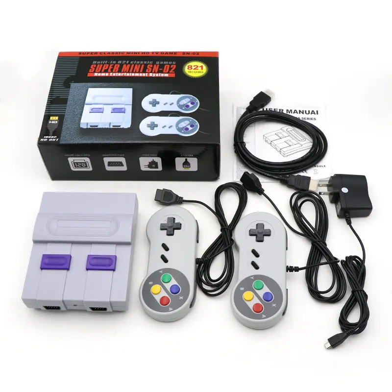 Built-In 821 Games Mini TV Game Console 8 Bit Retro Classic Handheld Game Player Kids Gift AV Output Video Gaming Console