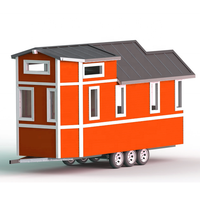 Châssis de remorque pour mini-maison robuste |   Châssis à plateau à double essieu pour la construction de maisons mobiles