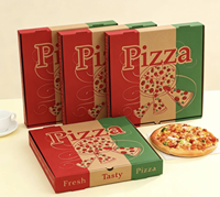 Boîte d'emballage pour pizza de qualité alimentaire en gros avec logo personnalisé pour pizzeria et livraison
