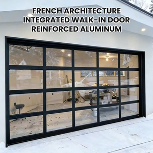 <span class=keywords><strong>Puerta</strong></span> de <span class=keywords><strong>Garaje</strong></span> <span class=keywords><strong>Seccional</strong></span> Premium con Marco de Aluminio y Paneles de Vidrio, Instalación Residencial de Alta Gama - Product Image 1