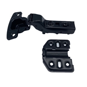 Detachable Hydraulic Hinge Black Wardrobe Cabinet Hinge No Digging Hinges