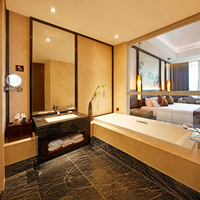 Cadres de lit d'hôtel haut de gamme, taille double, cadre de lit king size, sommier d'hôtel, base de lit commerciale rembourrée, moderne, en bois, luxe, lit d'hôtel 5 étoiles