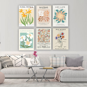 Impressions sur toile modernes <span class=keywords><strong>Matisse</strong></span> Picasso, grandes impressions sur toile abstraites, fleurs, art mural, affiche, impression sur toile - Product Image 3
