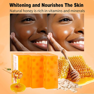 Jabón Facial Natural de Miel de Manuka, Barra Hidratante Iluminadora de Limpieza Suave <span class=keywords><strong>para</strong></span> Todo Tipo de Piel, Jabón de Miel de Abeja - Product Image 2