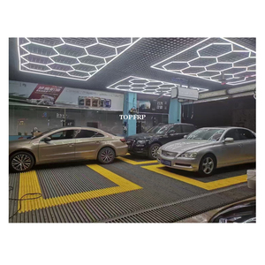 Eco-Friendly PP Interlocking Garage Floor Tiles With Drainage Channel Garage Flooring <b>Mats</b> for Car Detailing Shop - Product Image 3