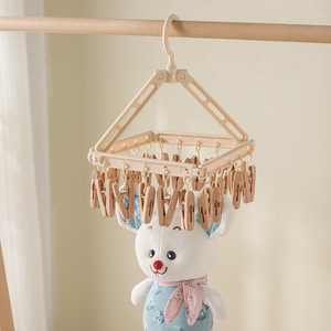 Xinzao Foldable <b>Sock</b> Drying Clip Multi Clip For Underwear Clothes Rack Windproof Home Balcony Use - Product Image 3