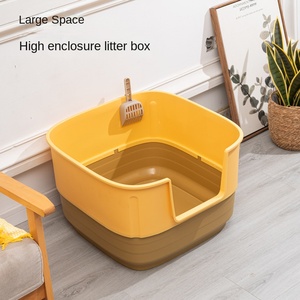Bac à litière <span class=keywords><strong>pour</strong></span> <span class=keywords><strong>chat</strong></span> semi-fermé <span class=keywords><strong>de</strong></span> qualité supérieure, spacieux et durable avec pelle <span class=keywords><strong>pour</strong></span> la formation <span class=keywords><strong>de</strong></span> litière <span class=keywords><strong>pour</strong></span> <span class=keywords><strong>chat</strong></span> en intérieur et l'utilisation quotidienne - Product Image 5