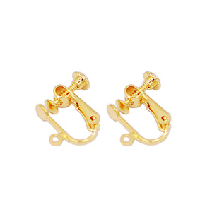 Adaptateur de clip d'oreille en cuivre plaqué or 18 carats, forme en U, réglable, style vis, pour la fabrication de boucles d'oreilles, composants de bijoux DIY - Product Image 3