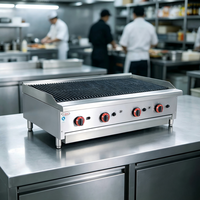 Grill au gaz de table à pierres volcaniques, chauffage uniforme pour steak, poulet, fruits de mer, cuisson commerciale et barbecue