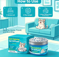 Diffuseur de phéromones apaisantes pour chiens et chats, soulagement naturel du stress à base de plantes, chauffage électrique, gel à absorption rapide pour l'amélioration de l'humeur