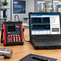 Détecteur de défauts ultrasonique numérique haute sensibilité pour la détection de fissures métalliques, de soudures et de trous de soufflage - Essais CND