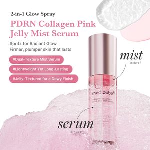medicube Pink Collagen Glow Jelly Mist Serum, Sérum en Bruma de Doble Textura con Niacinamida, Glutatión <span class=keywords><strong>y</strong></span> <span class=keywords><strong>Ceramidas</strong></span> - Product Image 5