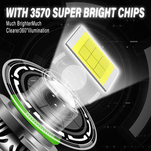 Phares antibrouillard T3 Lens 6000LM 6000K-8000K Ampoules <span class=keywords><strong>LED</strong></span> super lumineuses |   12V 40W |   Adaptation universelle H11 9005 |   Pièces détachées automobiles - Product Image 2