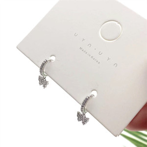 Zhenlu Jewelry Butterfly Clip-on <b>Earrings</b> Copper Alloy Micro Insert Gift Fashion <b>Earrings</b> - Product Image 4