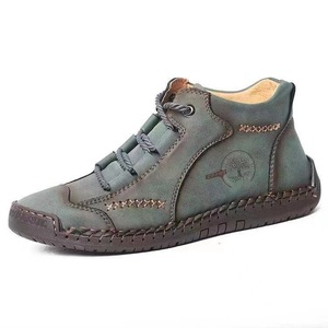Stivali Corti Casual da Lavoro per Esterni di Grandi Dimensioni, Scarpe Classiche in Pelle per Uomo - Product Image 5