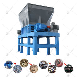 Broyeur industriel entièrement automatique pour déchets solides, plastique, métal, broyeur de fibres de bois, broyeur à <span class=keywords><strong>2</strong></span> arbres - Product Image 1