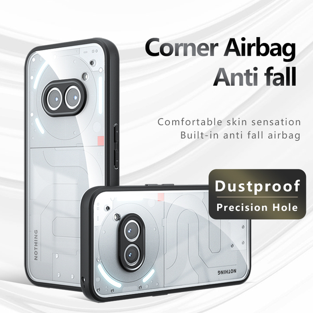 For Nothing Phone 2A / 2a Plus 6.7" Case Ultra-thin Soft TPU Frame Clear Matte PC Back Shockproof Cover Coque Fundas